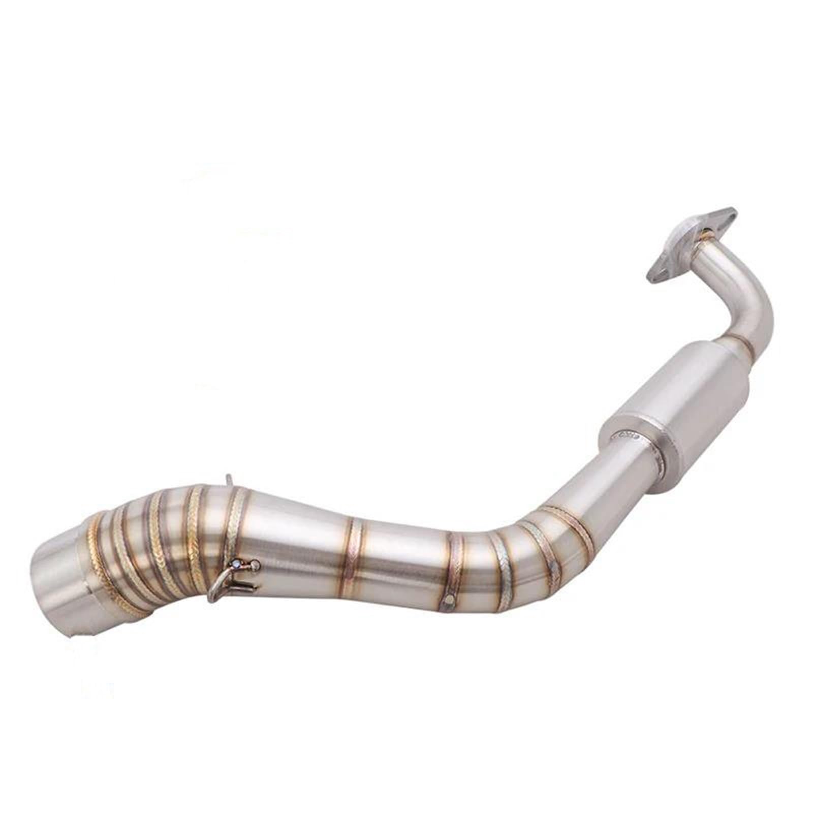 Generisch Endrohr Motorradauspuff Vorne Verbindungsrohr 51 Mm Schalldämpfer Für Y&amaha Für Aerox155 NVX155 NVX125 NVX 155 125(Style 2) von Generisch