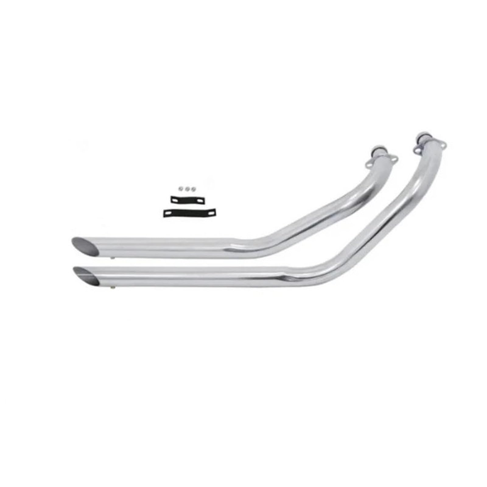 Generisch Endrohr Motorradauspuffanlage 2 Auspuffrohre Mit Abnehmbarem Schalldämpfer Für Kawasaki Für Vulcan S 900 EN900 VN900 S900(Style 1) von Generisch