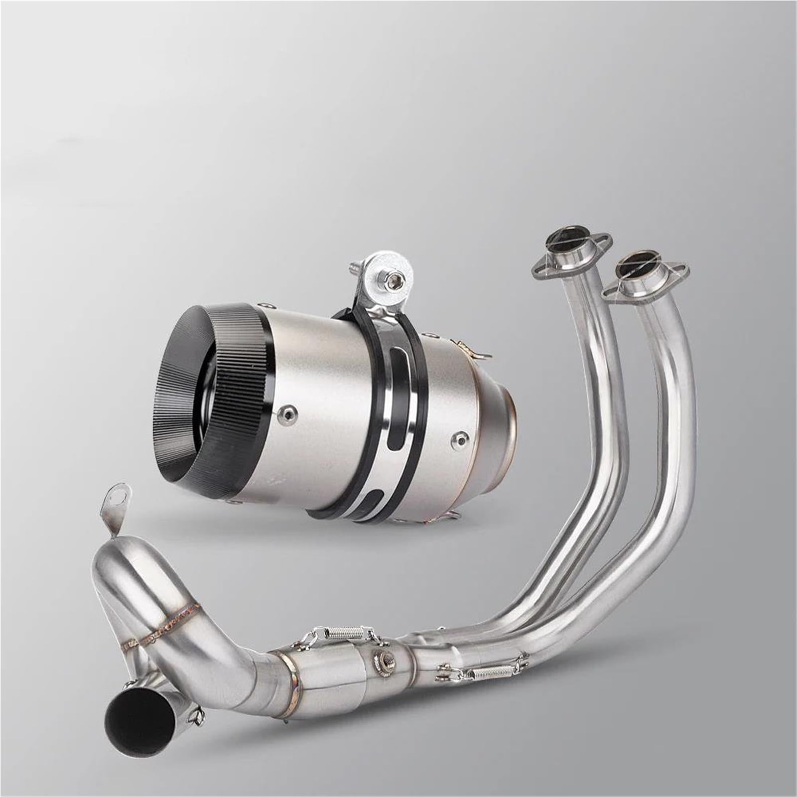 Generisch Endrohr Motorradauspuffrohr Vollrohr 51MM Schalldämpfer Auspuffrohr Passend Für Y&amaha MT07 Für Tracer XSR 700 FZ-07 2015-2024(Style 4) von Generisch