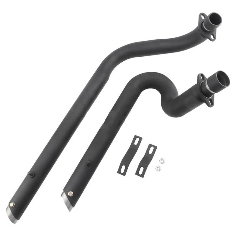 Generisch Endrohr Motorradzubehör Auspuff Doppelschalldämpfer Modifizierte Pleuelstange Für Shadow VLX 600 1988-2008 von Generisch