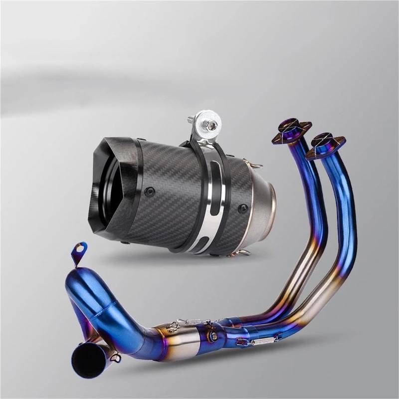 Generisch Endrohr Motorradzubehör Schalldämpfer Auspuffrohr Auspuff Schalldämpfer Auspuffrohr Für Y&amaha MT07 MT-07 2014-2024(Style 8) von Generisch