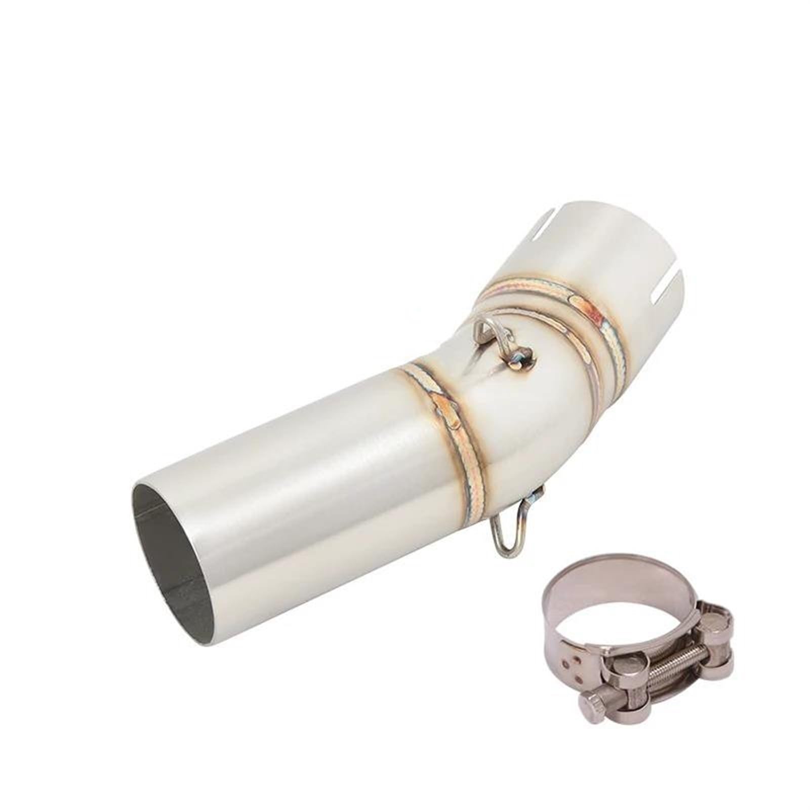 Generisch Endrohr Slip-On-Auspuffrohr Für Kawasaki Für Ninja ZX-10R ZX10R 2021-2024 Motorradauspuff Mid Link Pipe Motocross(Style 1) von Generisch