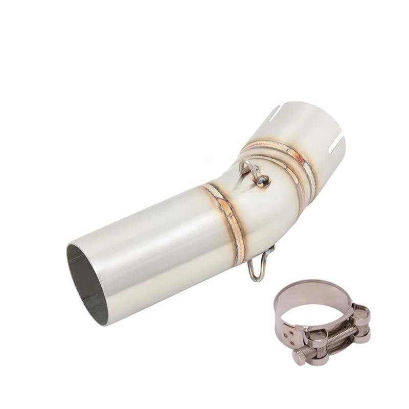 Generisch Endrohr Slip-On-Auspuffrohr Für Kawasaki Für Ninja ZX-10R ZX10R 2021-2024 Motorradauspuff Mid Link Pipe Motocross(Style 1) von Generisch