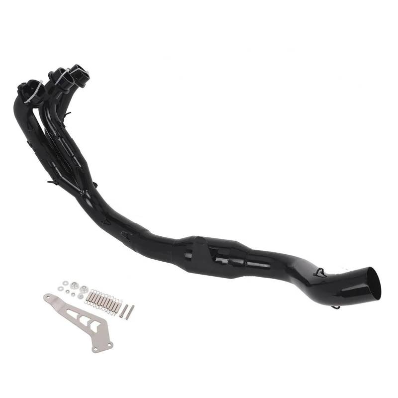 Generisch Endrohr Slip-on Motorrad Auspuffrohr 51mm Schalldämpfer Front Anschlussrohr Für Y&amaha MT09 FZ09 XSR900 FJ09 2021-2024 von Generisch