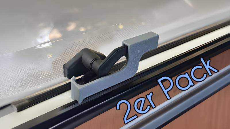 Generisch Fenstersicherung für Polyplastic Wohnmobilfenster und Wohnwagenfenster 2er Pack (Nicht universell)(Rechte Seite) von Generisch