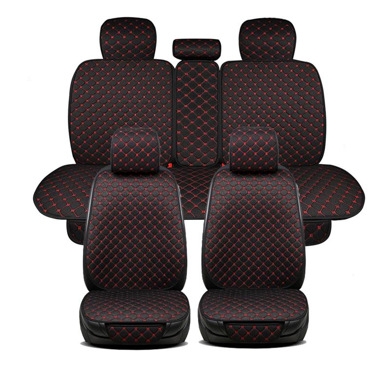 Generisch Full Set Auto Sitzbezüge für 𝖫𝖾𝗑𝗎𝗌 UX250h,Atmungsaktiv Autositzschoner aus Leinen,Auto Sitzschoner für Sitzfläche und Lehne Sitzauflage von Generisch