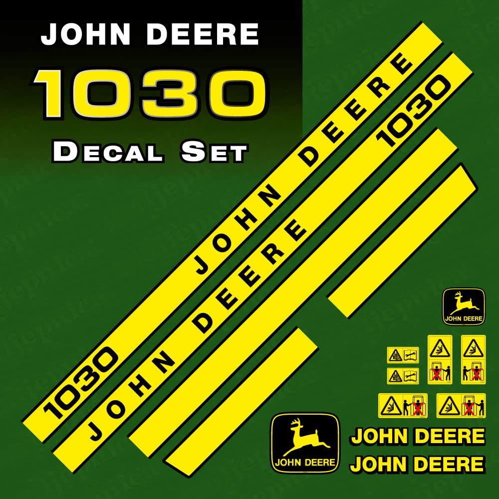 Generisch John Deere 1030 Compatible Replacement Decals (Stickers/Aufkleber) Set von 411 DECALS