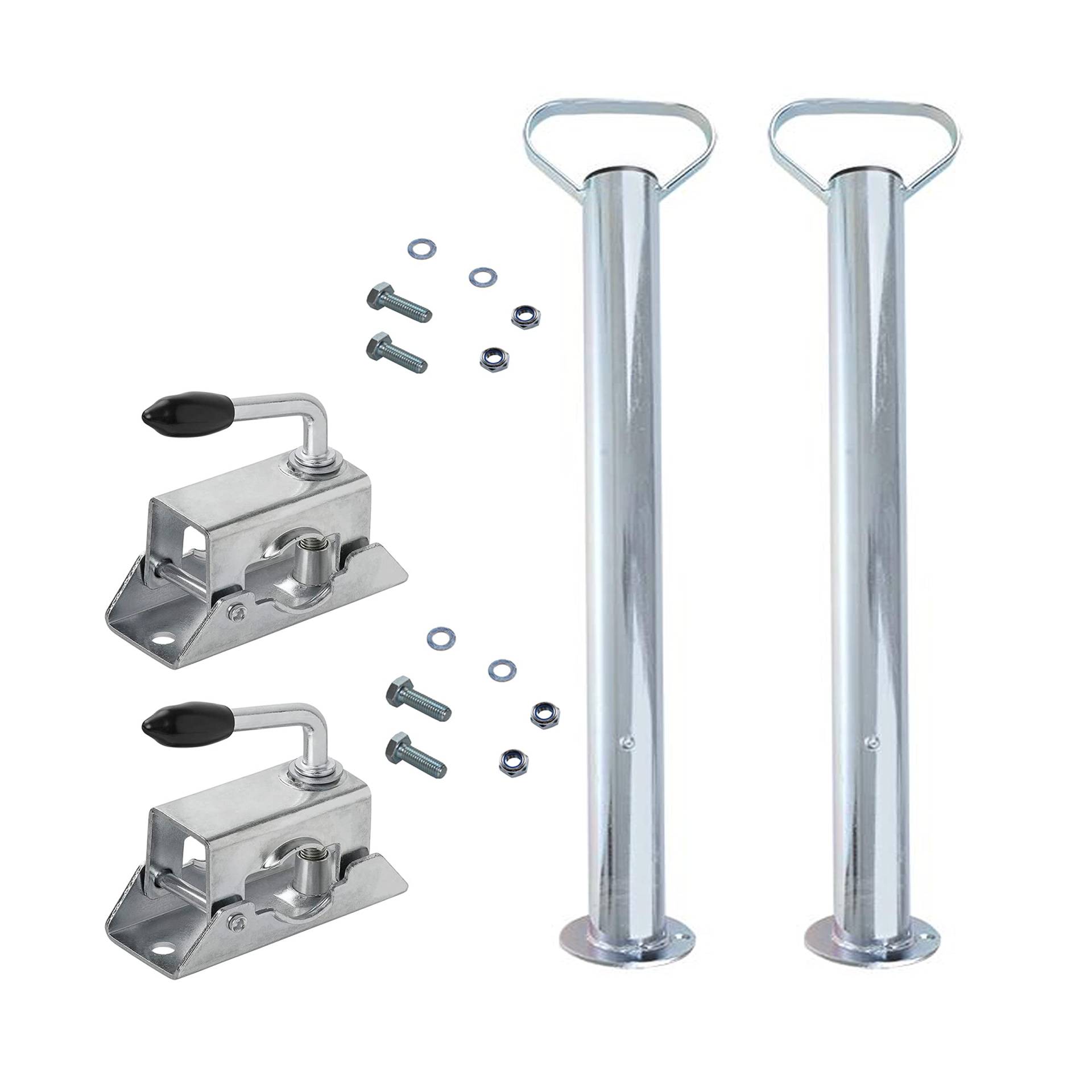 Generisch Knott Stütze + Halter - inkl. Schrauben - Schiebestütze - Abstellstütze - Anhänger Set Generisch Knott Stütze + Halter - inkl. Schrauben - Schiebestütze - Abstellstütze - Anhänger Set von Generisch