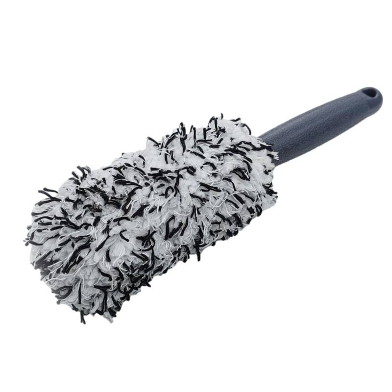Generisch Mikrofaser Auto Felgenbürste extra dünn | Felgenbürste Flat Wheel Brush | Mikrofaser Felgenbürste extra dünn | Felgen Bürste Alufelgen Microfaser | Auto Reinigungsset von Generisch