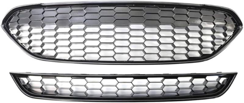 Generisch Nebelscheinwerfergitter Auto deren Stoßfänger Center Oberen Kühlergrill Für Fiesta Für Zetec-S 2013-2017 Rot Schwarz von Generisch