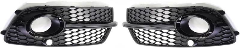 Generisch Nebelscheinwerfergitter Für Q5 S-Line SQ5 für Sport 4 Türen Auto Frontstoßstange Nebelscheinwerfer Kühlergrill Grillabdeckung(Bright Black) von Generisch