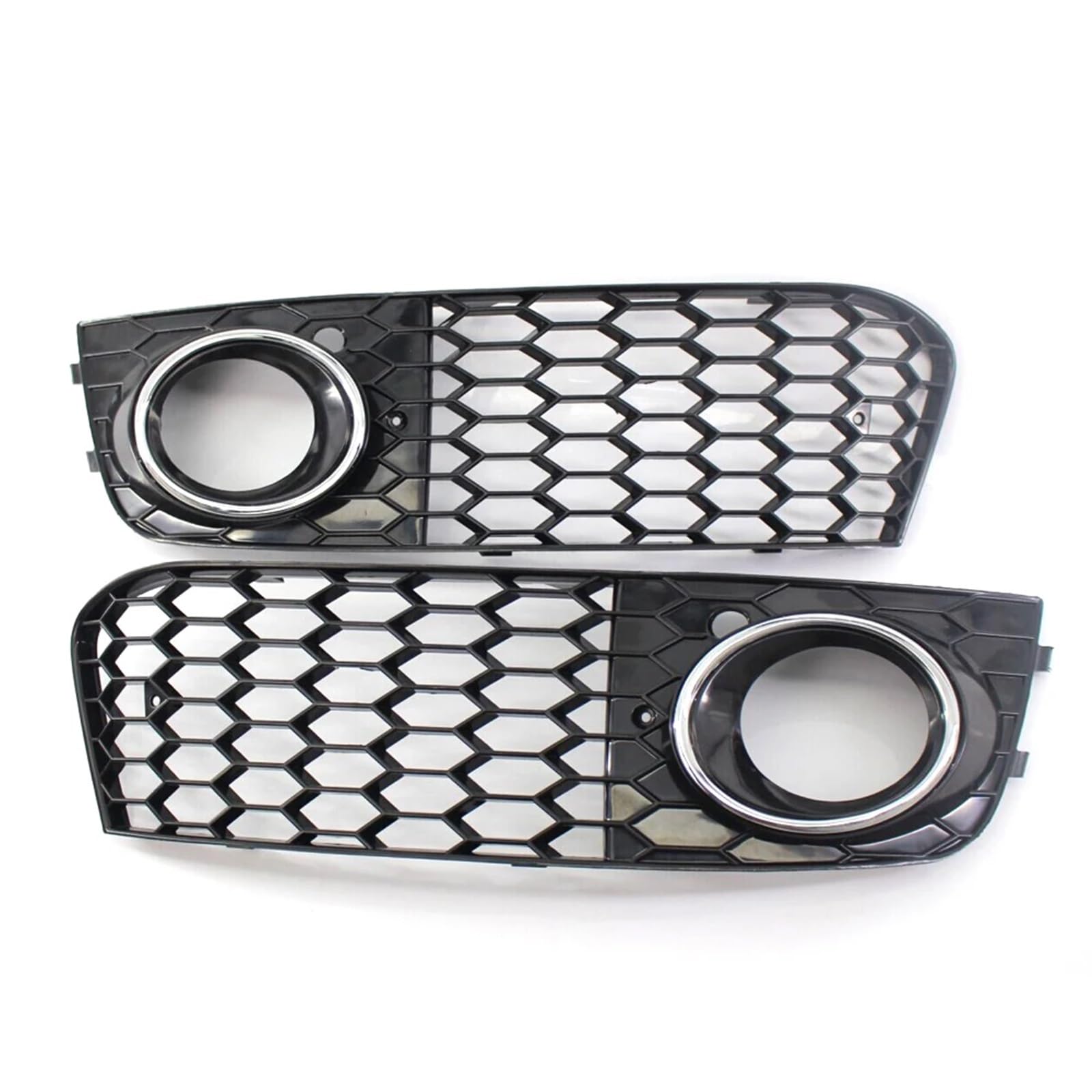 Generisch Nebelscheinwerfergitter Für Sport Style Frontstoßstangengrill Auto-Styling H1ycomb Nebelscheinwerfergitter Mesh A4 B8 2008-2012 Kühlergrills(Silber) von Generisch