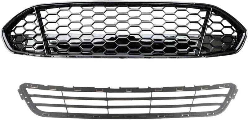 Generisch Nebelscheinwerfergitter Kühlergrill für Fusion für Mondeo, Auto-Front-Wabengitter für die obere Kühlergrills von Generisch