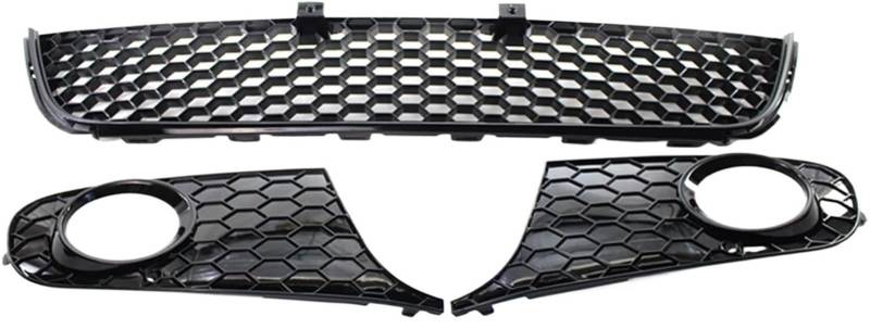 Generisch Nebelscheinwerfergitter Kühlergrill für VW für Golf 6 MK6 Nicht-GTI Frontstoßstange unten Mitte Grille Mesh Grill Kühlergrills von Generisch
