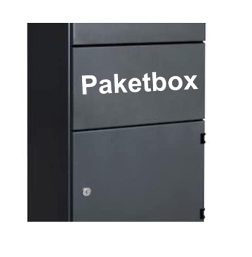 Generisch Pakete Paketbox Aufkleber Schriftzugaufkleber für Paketbox Beschriftung (288/4) (Farbauswahl aus Farbtabelle, 25cm) von Generisch
