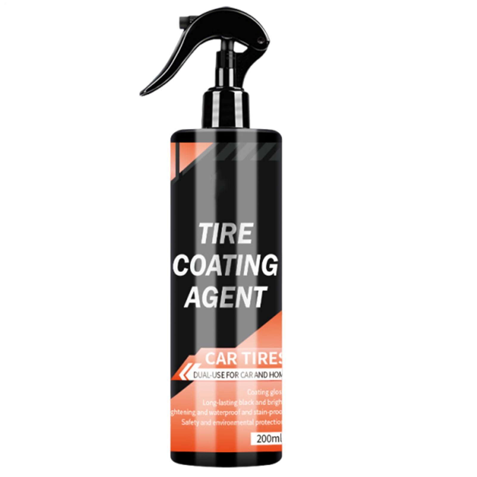 Generisch Reifen -Glanzspray - 200 Ml Auto Reifen -Dressing Flüssigspray | Lange Anhaltende Tiefe Glanzschutzauto Reifenreiniger | Restaurierungsspray Für Felgen Fahrsicherheit Wartung Im Freien Auto von Generisch