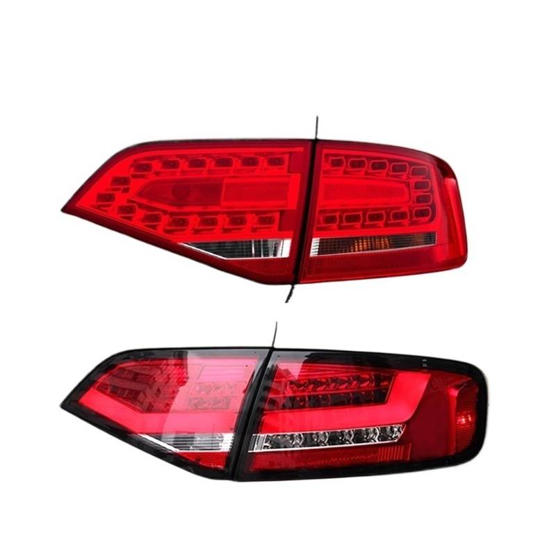 Generisch Rücklicht Hinten 1 Paar Rücklicht-Baugruppe A4 B8 2009–2012 Rücklichter für Plug-and-Play für mit Tagfahrlicht, drehenden Rücklichtern(For 0912 R) von Generisch
