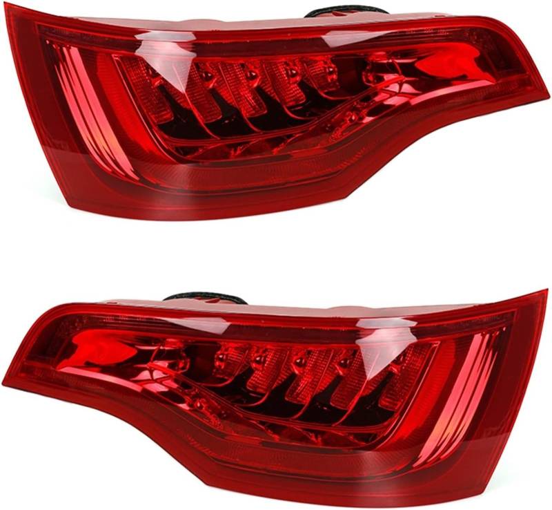 Generisch Rücklicht Hinten Für Q7 2010-2016 Hinten Links und Rechts Seite Schwanz Lichter Rot Kit(1pair) von Generisch