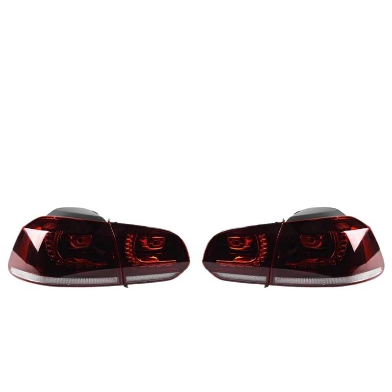 Generisch Rücklicht fürs Auto Auto Lichter für 6 Rücklicht 20092012 MK6 R20 Hinten Bremsleuchte Bremse für Signal DRL Automotive Zubehör(Rot) von Generisch