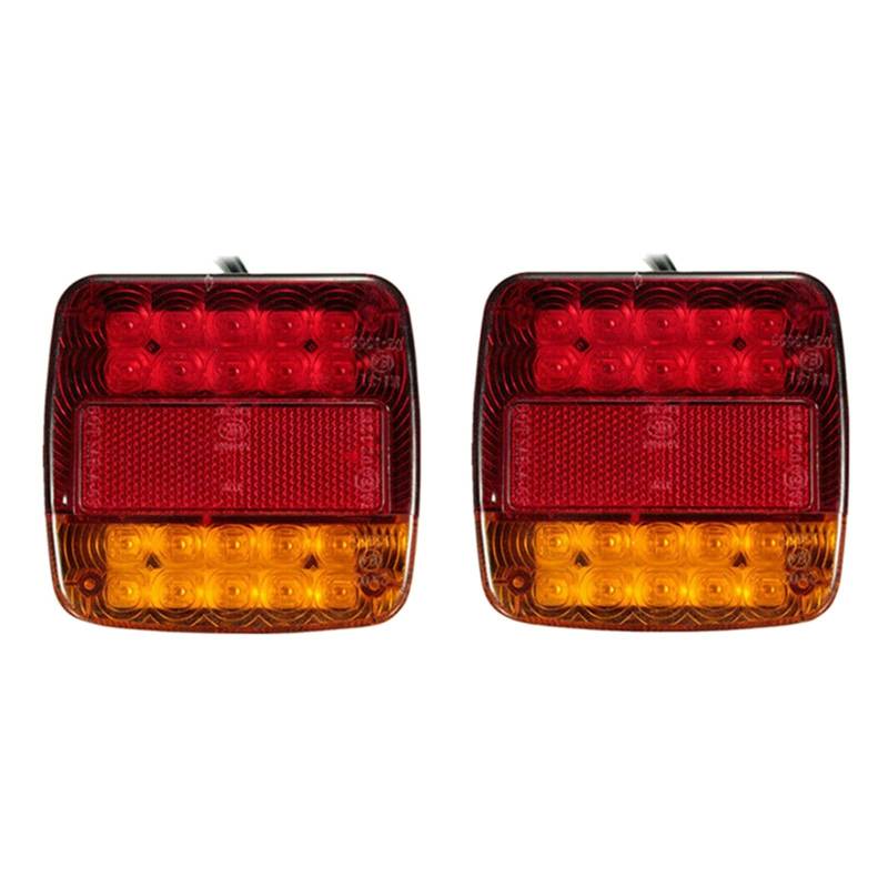 Generisch Rücklichtbaugruppen 1pc 20 12V Wasserdicht für langlebig Auto für lkw ​​ Hinten Rücklicht Warnleuchten Lampe für anhänger Wohnwagen Lampe von Generisch