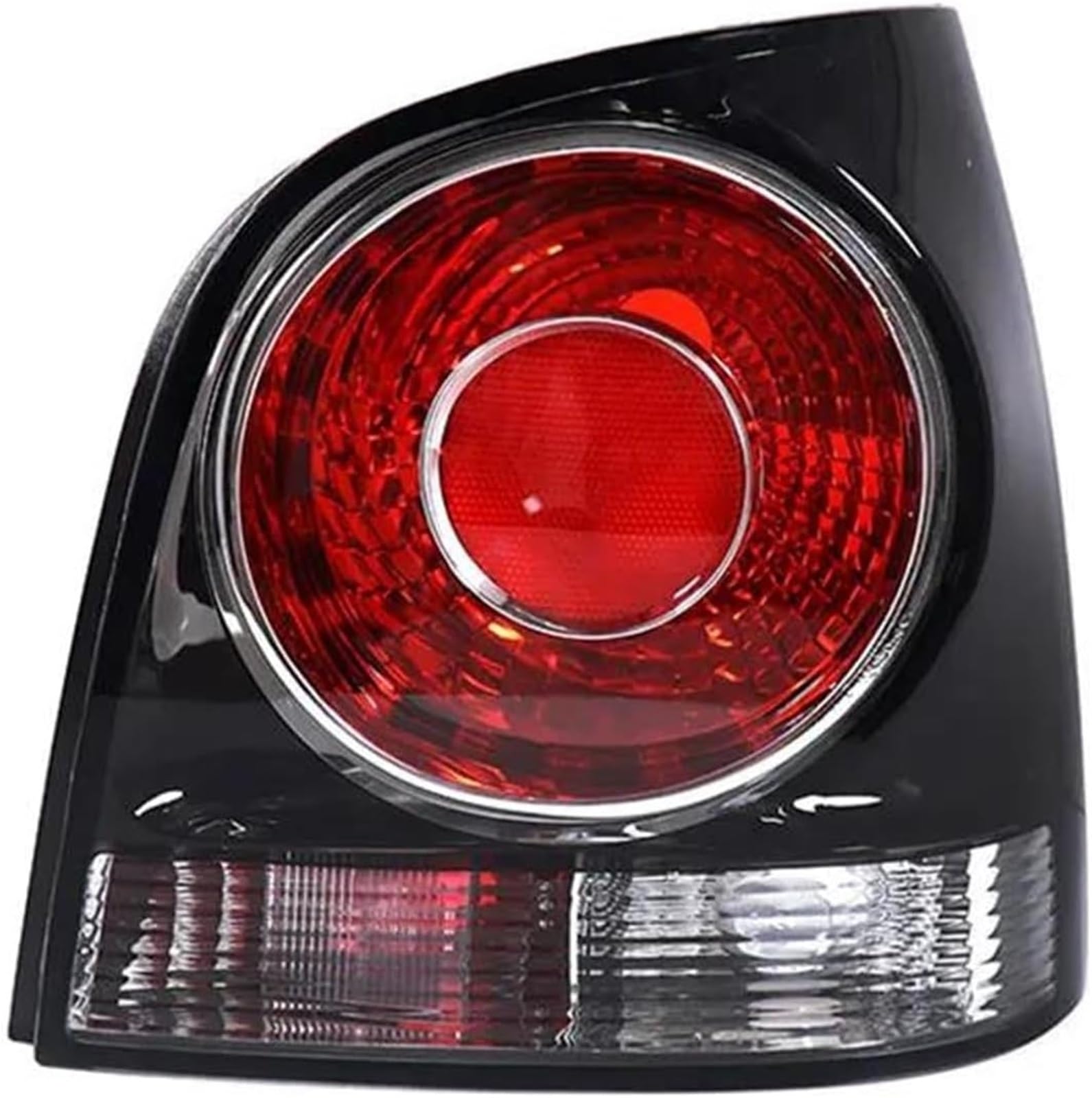 Generisch Rücklichter Für VW für Polo 2006-2010 Rücklicht Lampengehäuse ohne Leuchtmittel Autozubehör(Black Right) von Generisch