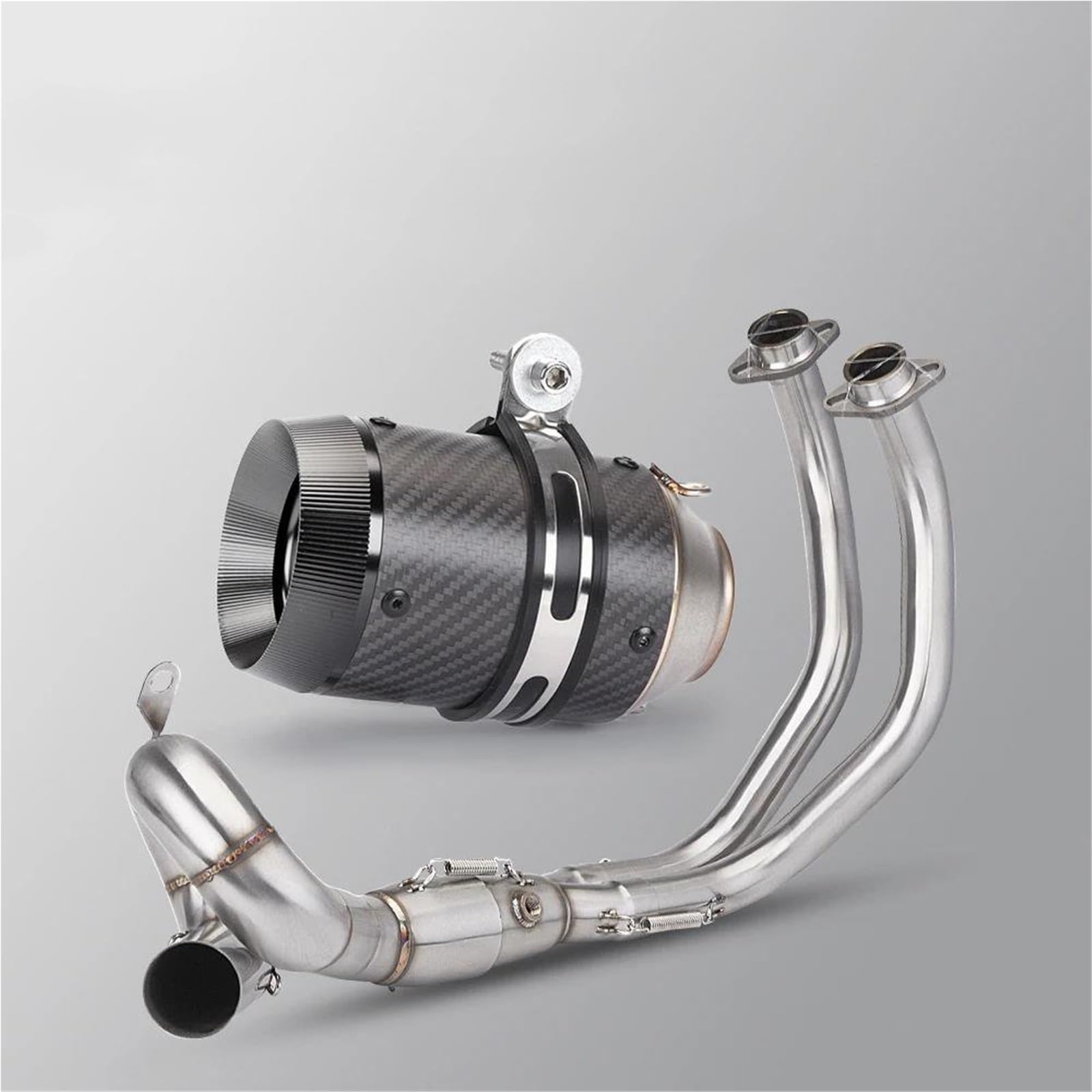 Generisch Schalldämpfereinsätze 51MM Motorrad Modifiziertes Auspuffrohr Vollrohr Schalldämpfer Passend Für Y&amaha MT07 Für Tracer XSR 700 FZ-07 2015-2024(Style 7) von Generisch