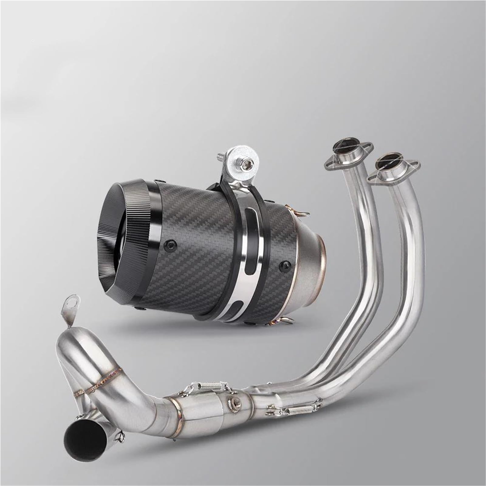 Generisch Schalldämpfereinsätze 51MM Motorrad Modifiziertes Auspuffrohr Vollrohr Schalldämpfer Passend Für Y&amaha MT07 Für Tracer XSR 700 FZ-07 2015-2024(Style 8) von Generisch