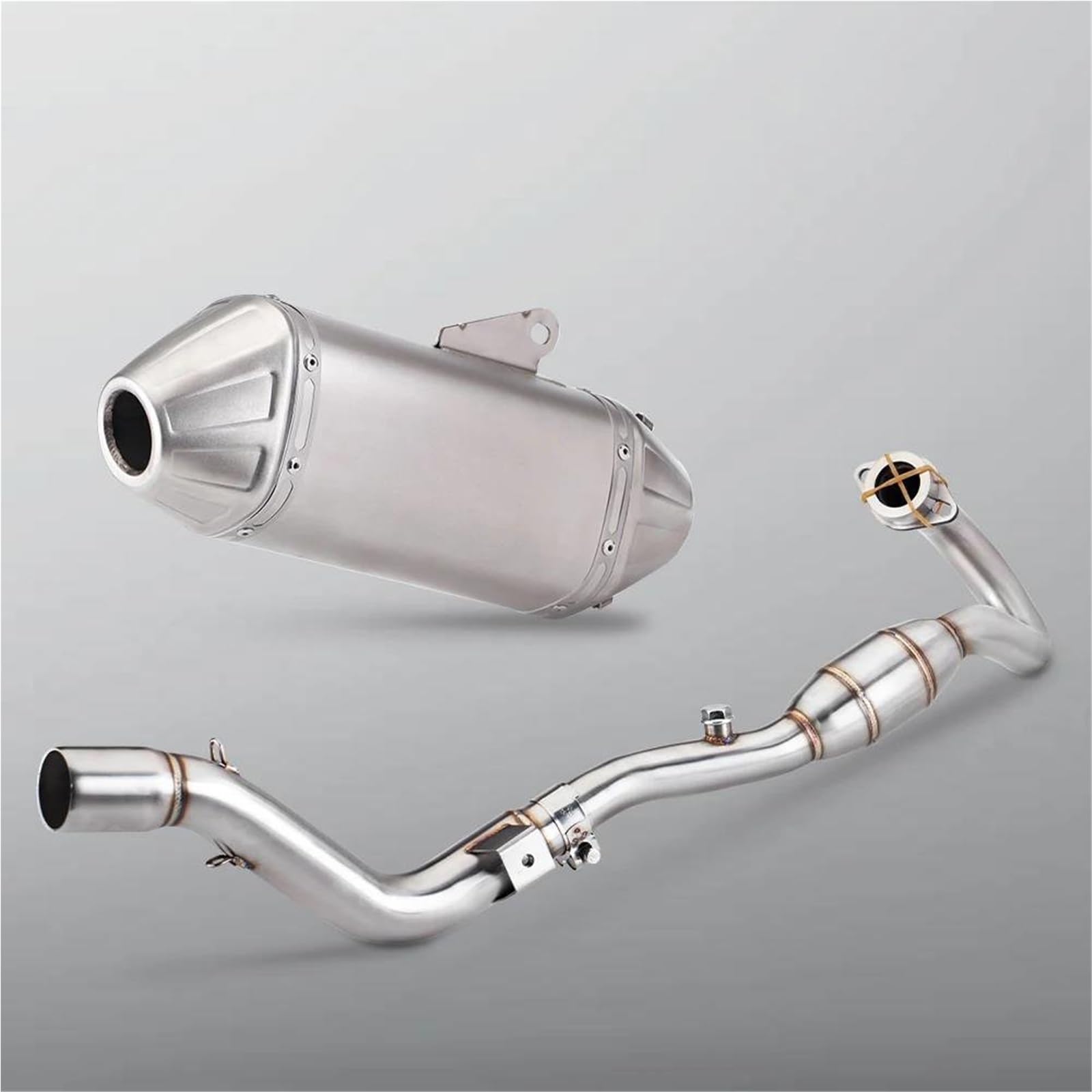 Generisch Schalldämpfereinsätze Auspuff Motorrad Schalldämpfer Rohr Endrohr Verbindungsrohr Für CRF300 CRF300L Rally CRF250L CRF250 Rally 2021-2022(Style 1) von Generisch