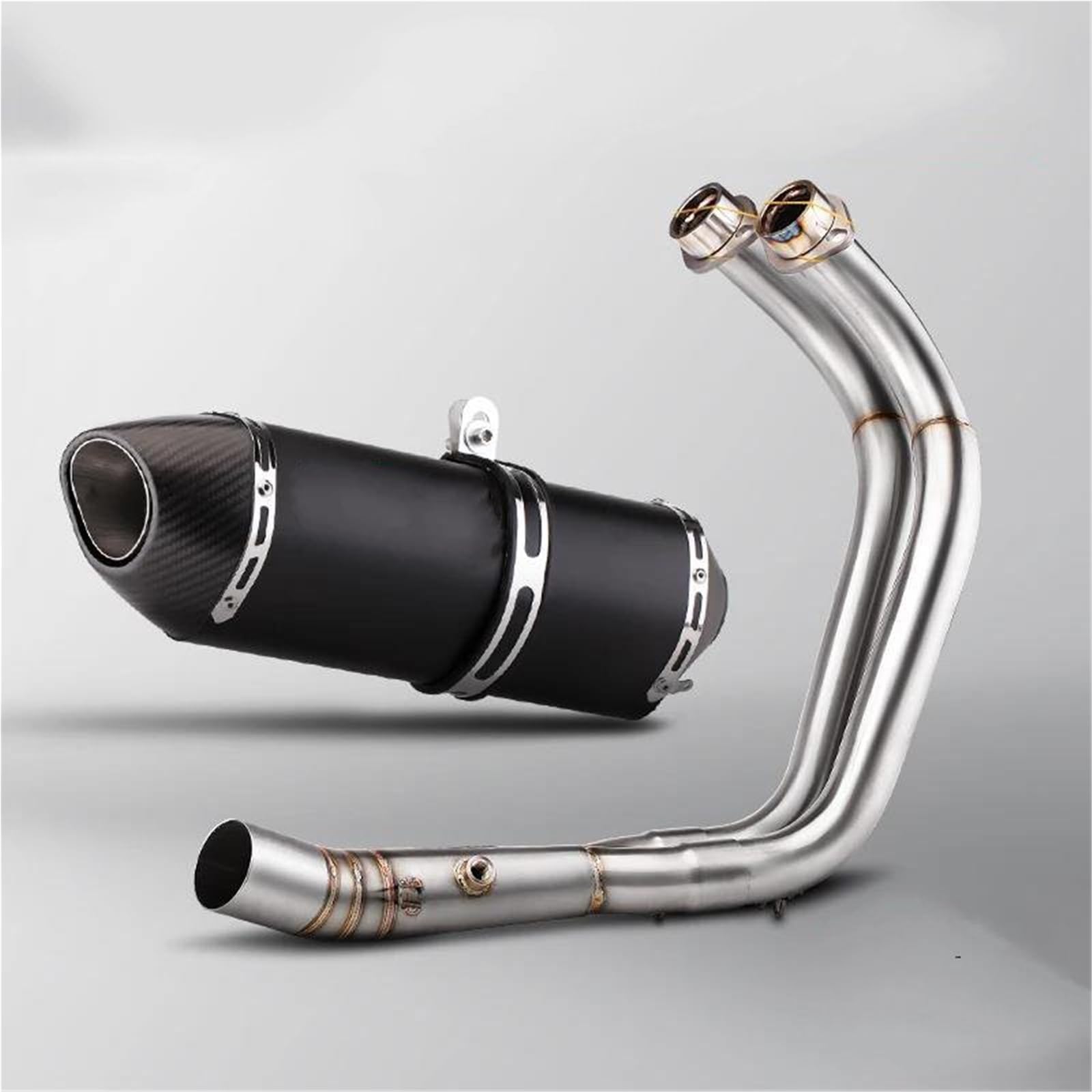 Generisch Schalldämpfereinsätze Auspuff Motorrad Schalldämpfer Rohr Endrohr Verbindungsrohr Schalldämpfer Teile Für Y&amaha MT07 XSR700 FZ07 2014-2025(Style 4) von Generisch