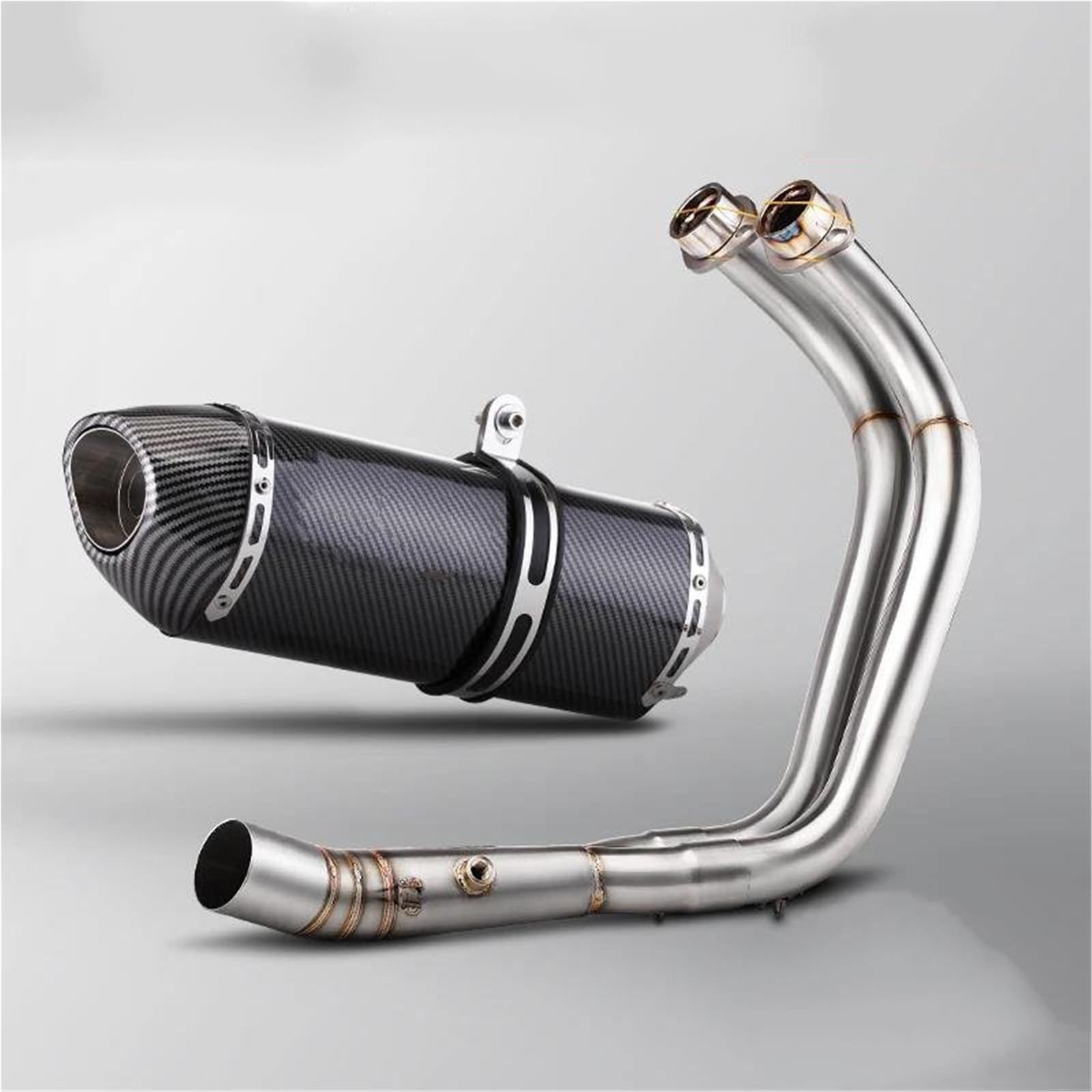 Generisch Schalldämpfereinsätze Auspuff Motorrad Schalldämpfer Rohr Endrohr Verbindungsrohr Schalldämpfer Teile Für Y&amaha MT07 XSR700 FZ07 2014-2025(Style 5) von Generisch