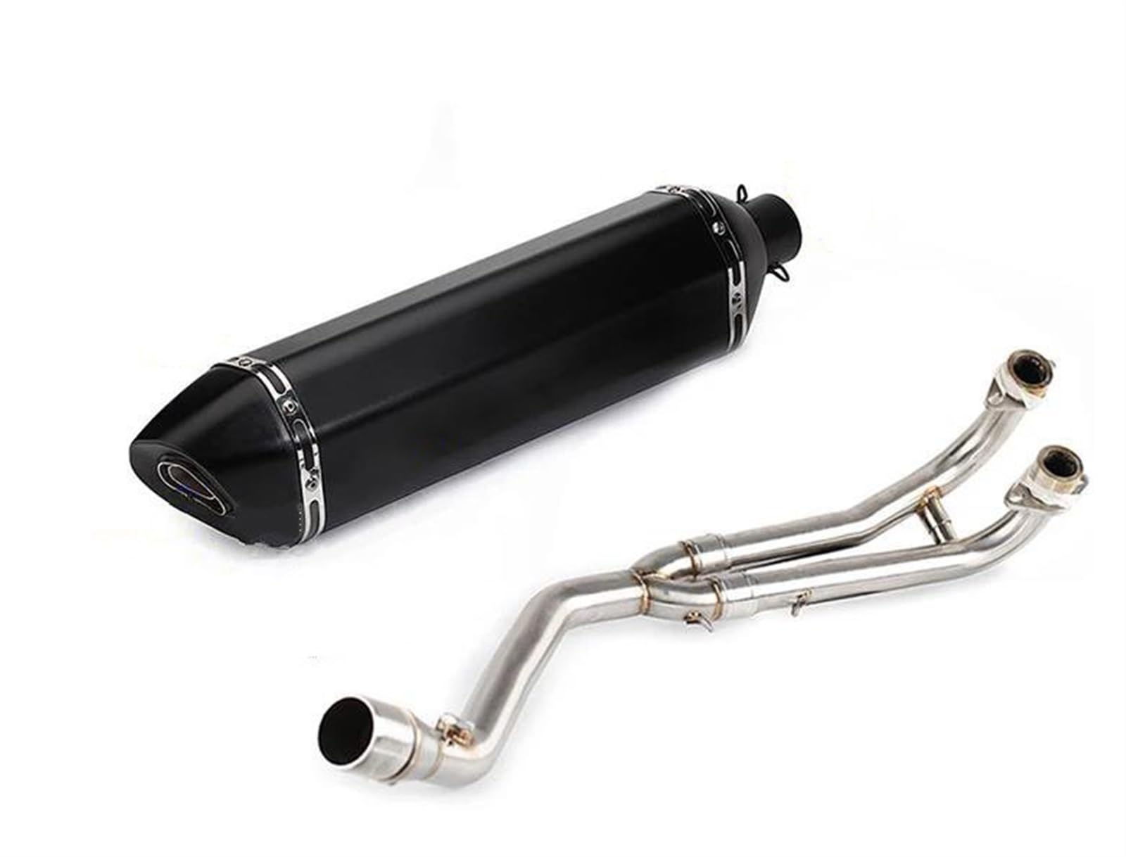 Generisch Schalldämpfereinsätze Auspuff Motorrad Schalldämpfer Rohr Endrohr Verbindungsrohr Schalldämpfer Teile Für Y&amaha T-MAX Tmax 500 530 2010-2018(Style 4) von Generisch