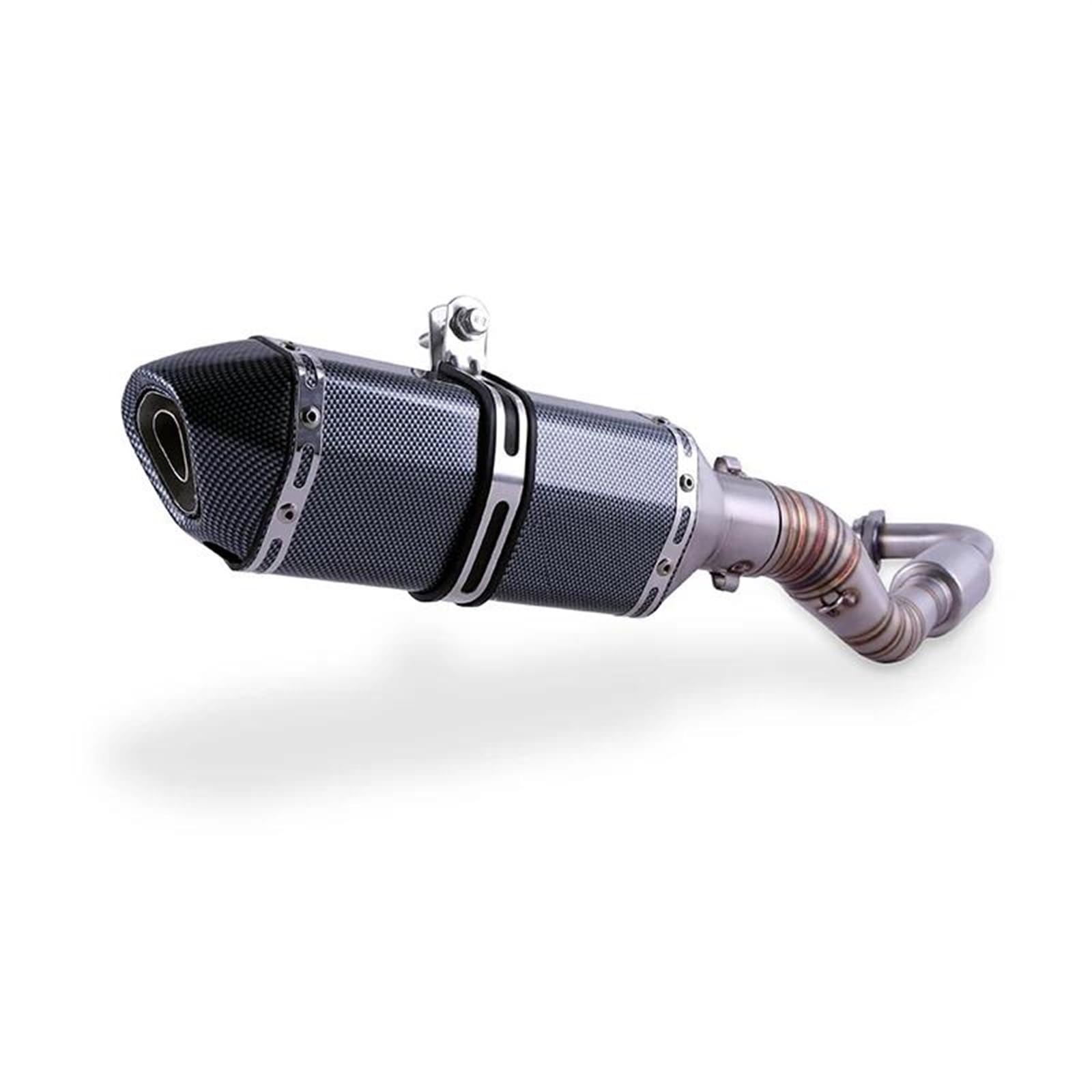 Generisch Schalldämpfereinsätze Modifikation Der Motorradauspuffanlage Vorderer Mittelrohr-Slip-On-Schalldämpfer Passend Für Y&amaha NVX 155 Für Aerox 155(Style 2) von Generisch