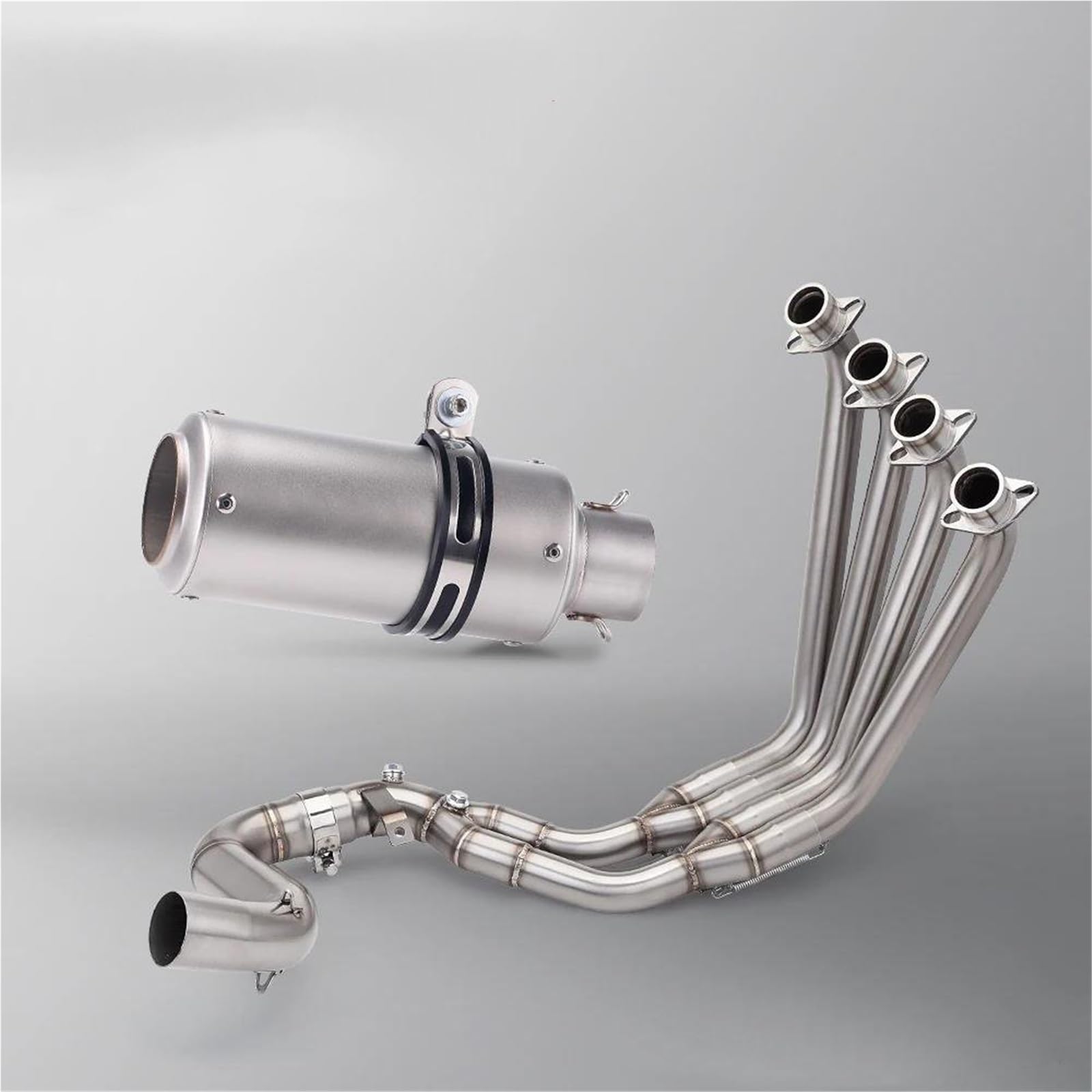 Generisch Schalldämpfereinsätze Motorrad-Auspuffanlage Vorderes Mittelglied-Auspuffrohr 51 Mm Schalldämpfer Für CB650F CB650R CBR650 CBR650F 2014–2025(Style 4) von Generisch