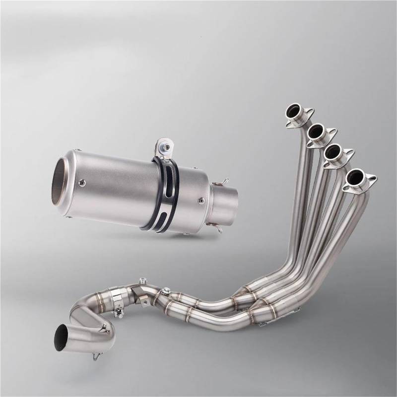Generisch Schalldämpfereinsätze Motorrad-Auspuffanlage Vorderes Mittelglied-Auspuffrohr 51 Mm Schalldämpfer Für CB650F CB650R CBR650 CBR650F 2014–2025(Style 4) von Generisch