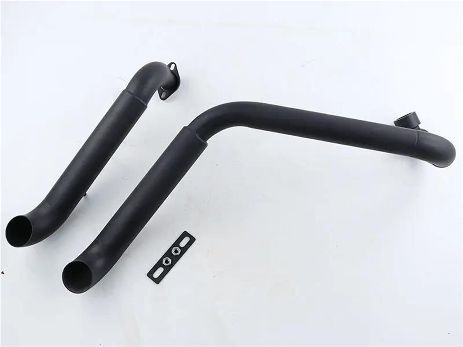 Generisch Schalldämpfereinsätze Motorrad-Auspuffrohr Chrom Drag Pipe Vollschalldämpfer System Schalldämpfer Für Y&amaha Für Virago XV535 XV 535 XV400 XV 400(Schwarz) von Generisch
