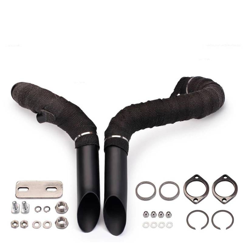 Generisch Schalldämpfereinsätze Motorrad-Auspuffrohr Schalldämpfer Auspuffrohrbogen Passend Für Harley XL883 Für Softail Für Sportster 883 1200(Style 3) von Generisch