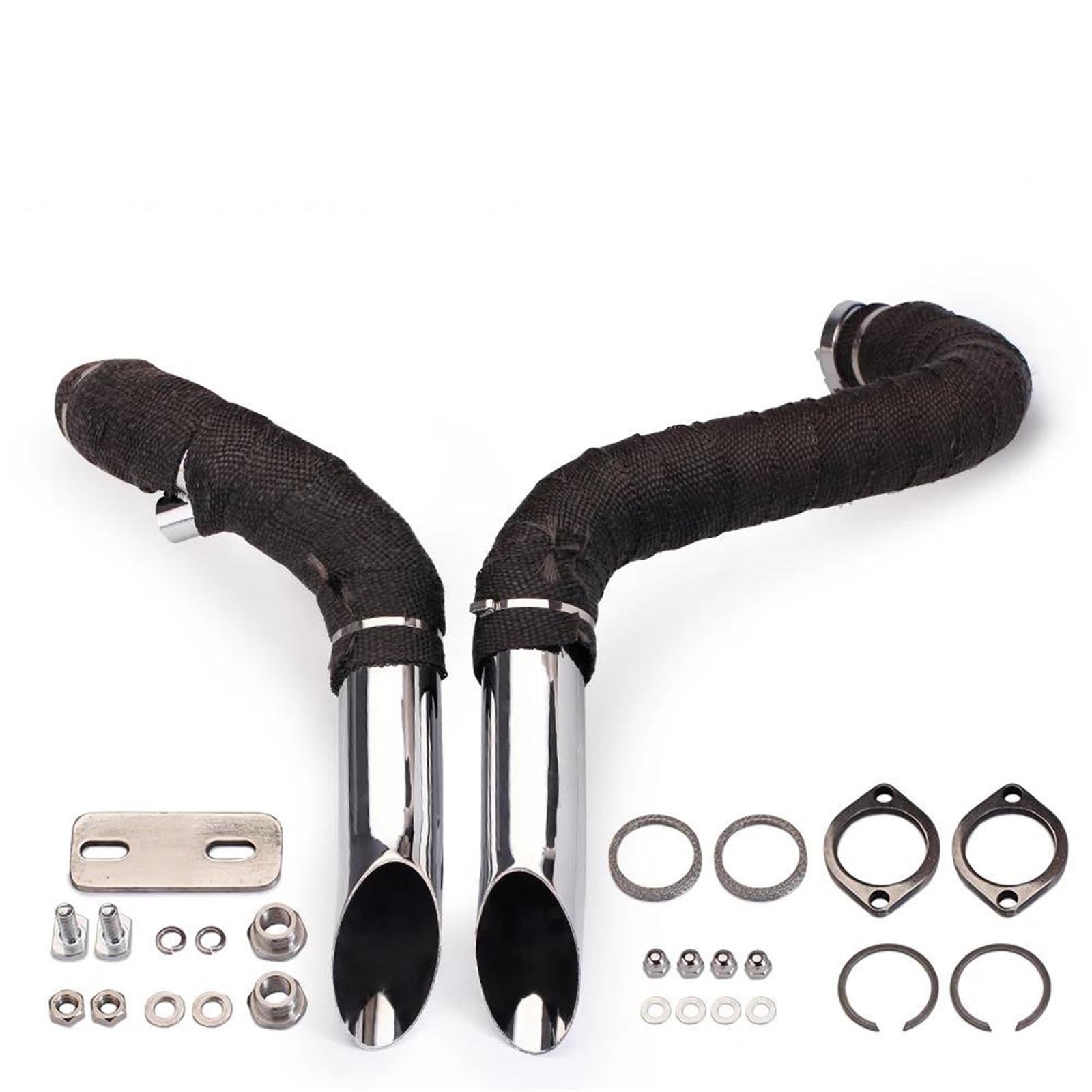 Generisch Schalldämpfereinsätze Motorrad-Auspuffrohr Schalldämpfer Auspuffrohrbogen Passend Für Harley XL883 Für Softail Für Sportster 883 1200(Style 4) von Generisch