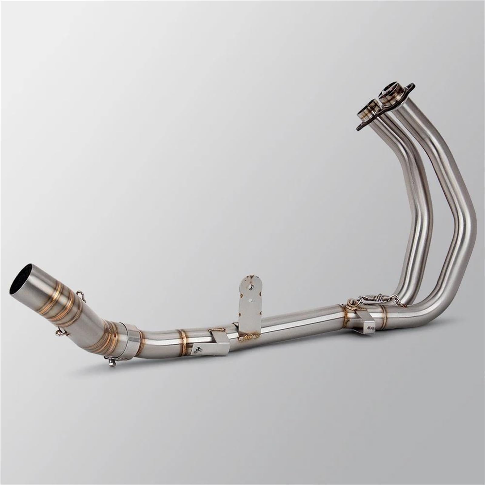 Generisch Schalldämpfereinsätze Motorrad-Auspuffrohr Vorne Mittelteil Schalldämpfer Passend Für CBR500R CB500X CB500F CBR400R CB400X CB400F CB400(Style 2) von Generisch