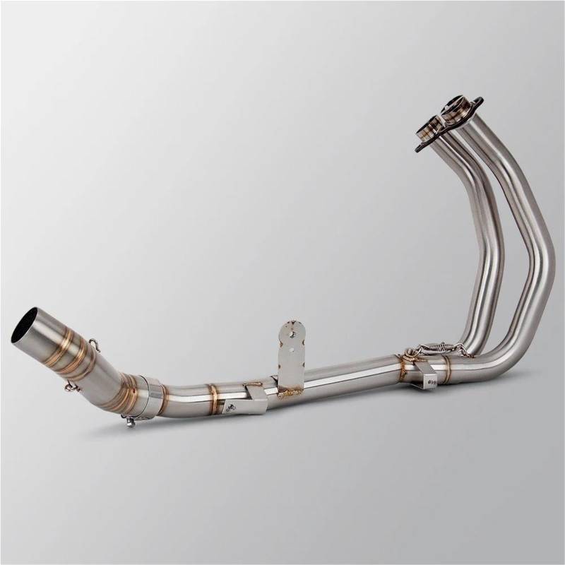 Generisch Schalldämpfereinsätze Motorrad-Auspuffrohr Vorne Mittelteil Schalldämpfer Passend Für CBR500R CB500X CB500F CBR400R CB400X CB400F CB400(Style 2) von Generisch