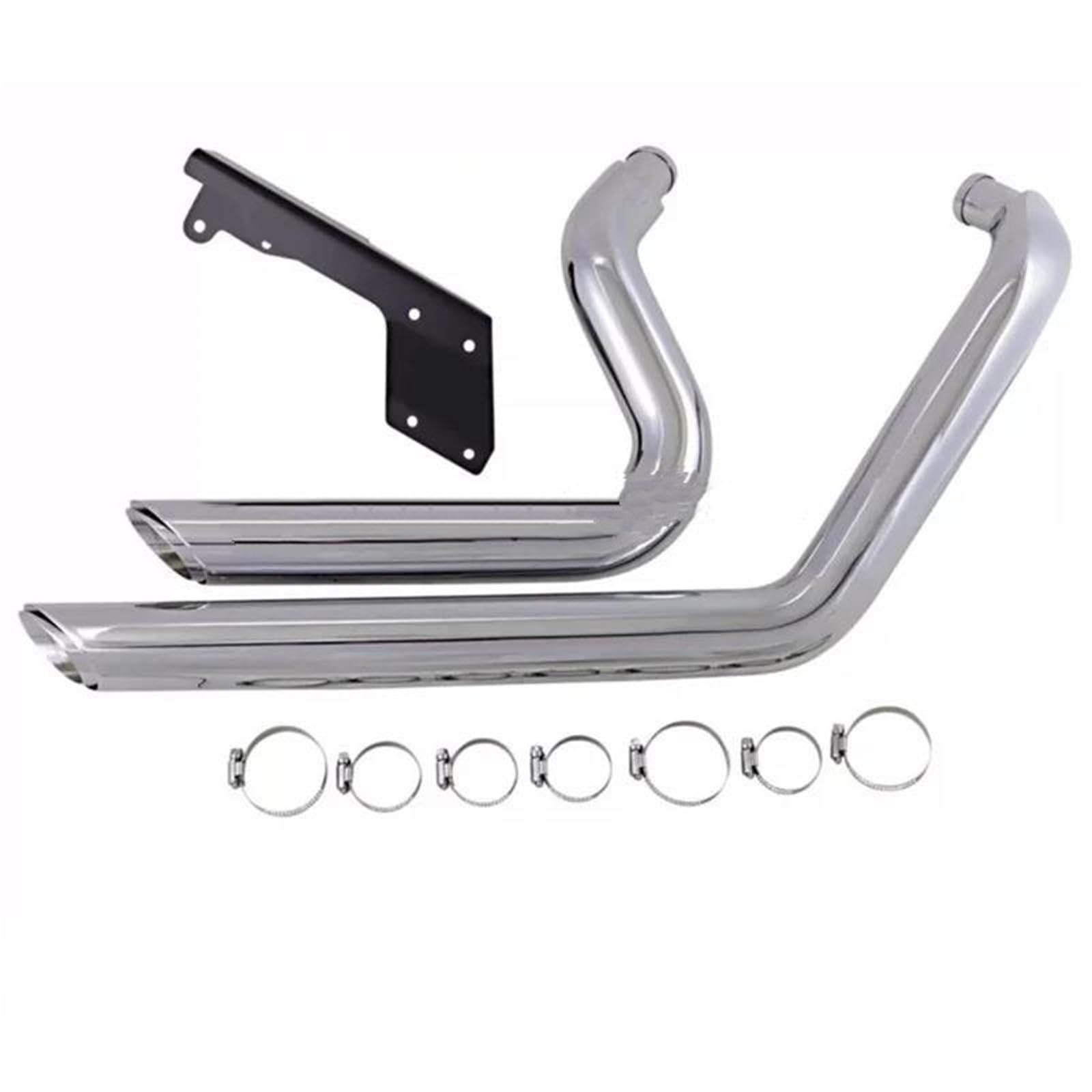 Generisch Schalldämpfereinsätze Motorrad Dual Auspuff System Schalldämpfer Für Harley Für Sportster XL1200 XL883 Eisen XL 1200 883 X48 V72 1997-2022(Style 2) von Generisch
