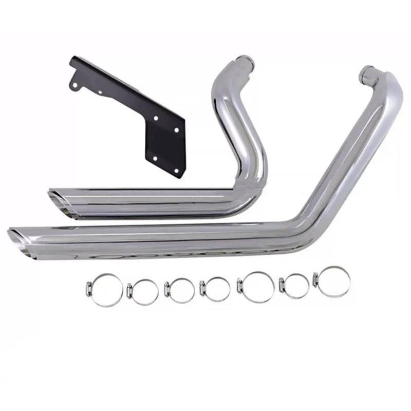 Generisch Schalldämpfereinsätze Motorrad Dual Auspuff System Schalldämpfer Für Harley Für Sportster XL1200 XL883 Eisen XL 1200 883 X48 V72 1997-2022(Style 2) von Generisch