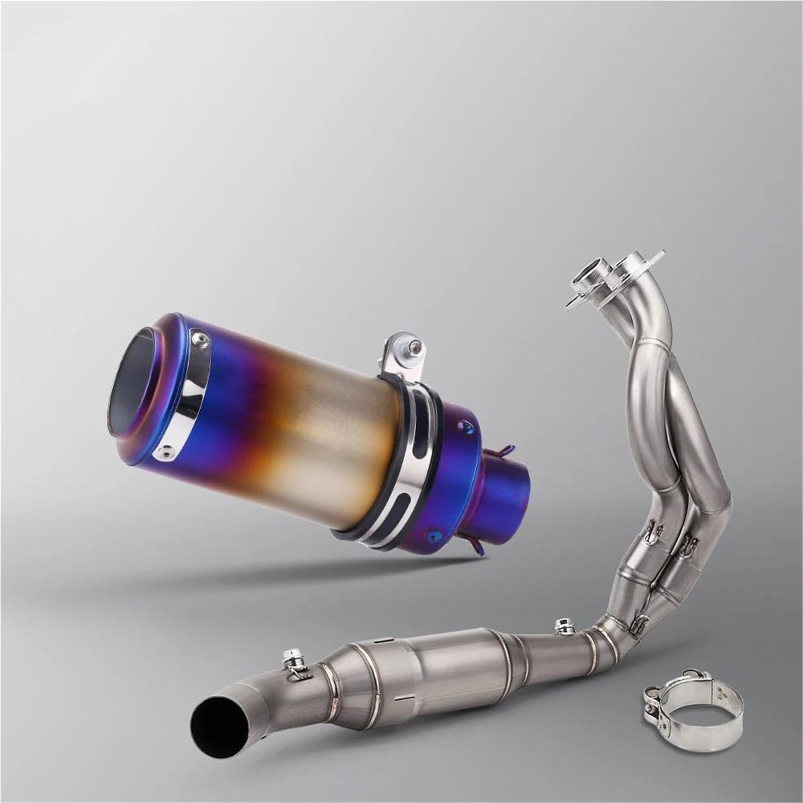 Generisch Schalldämpfereinsätze Motorrad-Schalldämpfer-Endrohr-Anschlussrohr-Schalldämpfer Für Kawasaki ER6N Für Versys 650 Z650 Für Ninja 650 2023-2025(Style 5) von Generisch