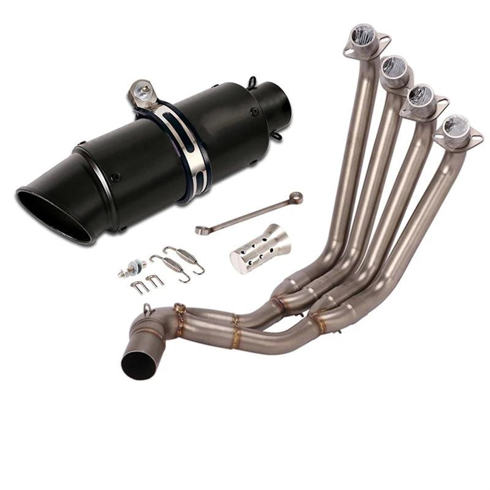 Generisch Schalldämpfereinsätze Motorrad-Vollauspuffer 51 Mm Schalldämpfer-Kopfabdeckung Für CBR650R CBR650F CB650F CB650R 2014–2024(Style 7) von Generisch