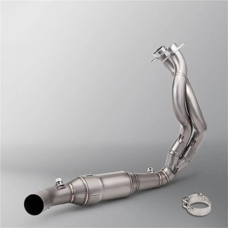 Generisch Schalldämpfereinsätze Motorradauspuff Vorne Mitte Schalldämpfer Anschlussrohr Für Kawasaki ER6N Für Versys 650 Z650 Für Ninja 650 2023-2025(Style 1) von Generisch