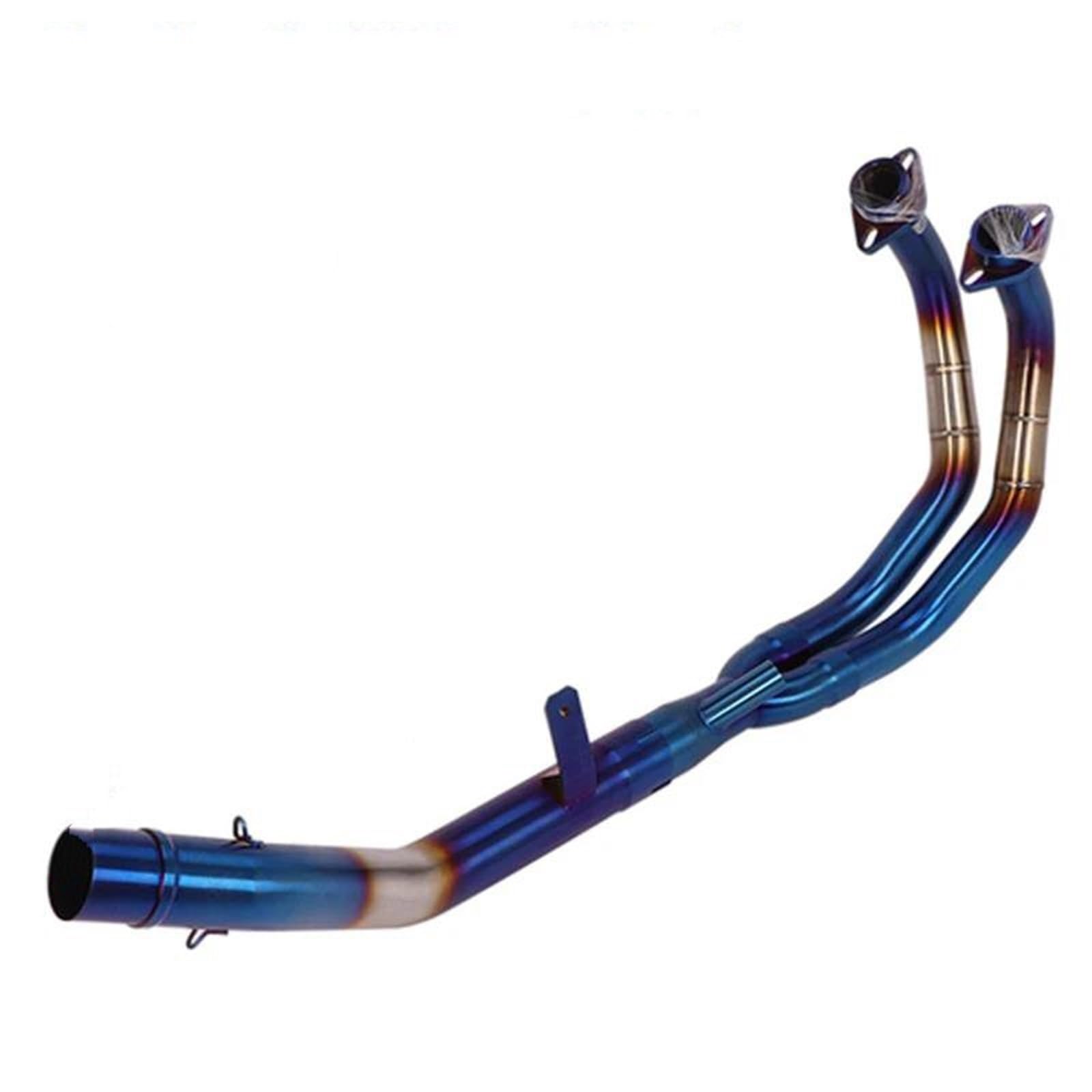 Generisch Schalldämpfereinsätze Motorradauspuffanlage Vordere Pleuelstange Auspuffrohr Für CBR500 CB500X CB500F CBR500R CBR 500 2013-2022(Style 2) von Generisch