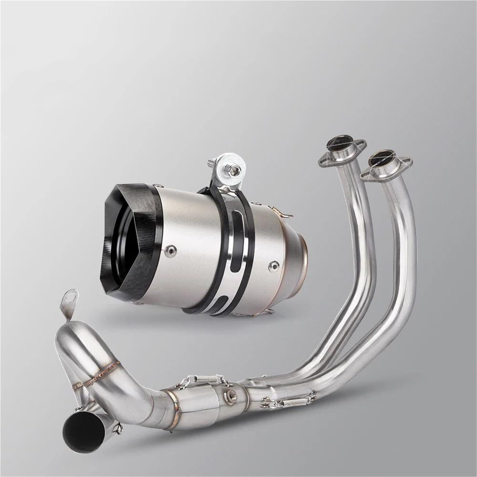 Generisch Schalldämpfereinsätze Motorradauspuffrohr Vollrohr 51MM Schalldämpfer Auspuffrohr Passend Für Y&amaha MT07 Für Tracer XSR 700 FZ-07 2015-2024(Style 3) von Generisch