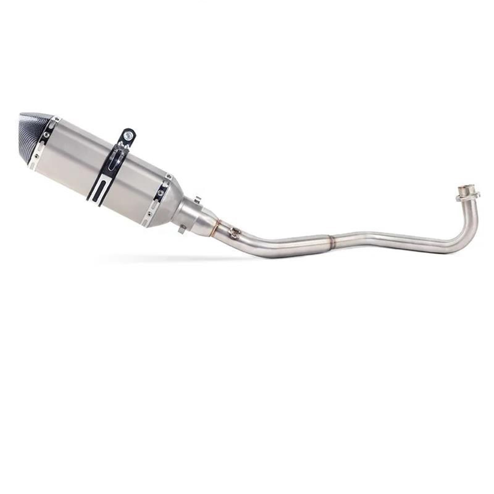Generisch Schalldämpfereinsätze Motorradauspuffrohr Vollsystem Mittelrohr Schalldämpfer Slip-On Für M3 MSX 125 MSX125 SF 2013-2020 Auspuffrohr(Style 2) von Generisch