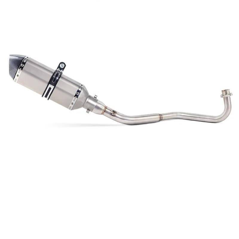Generisch Schalldämpfereinsätze Motorradauspuffrohr Vollsystem Mittelrohr Schalldämpfer Slip-On Für M3 MSX 125 MSX125 SF 2013-2020 Auspuffrohr(Style 2) von Generisch