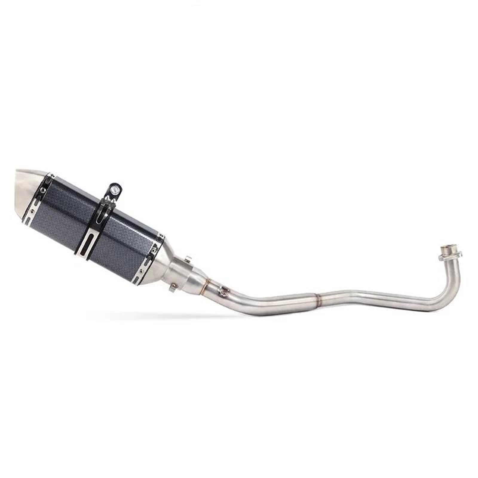 Generisch Schalldämpfereinsätze Motorradauspuffrohr Vollsystem Mittelrohr Schalldämpfer Slip-On Für M3 MSX 125 MSX125 SF 2013-2020 Auspuffrohr(Style 3) von Generisch