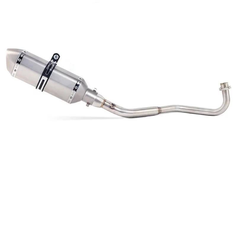 Generisch Schalldämpfereinsätze Motorradauspuffrohr Vollsystem Mittelrohr Schalldämpfer Slip-On Für M3 MSX 125 MSX125 SF 2013-2020 Auspuffrohr(Style 4) von Generisch